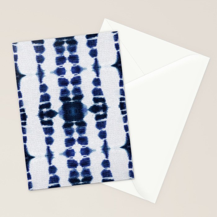 Boho Tie-Dye Knit Vertical Stationery Card Gallery Image 2