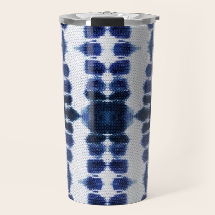 Boho Tie-Dye Knit Vertical Travel Mug Gallery Image 1