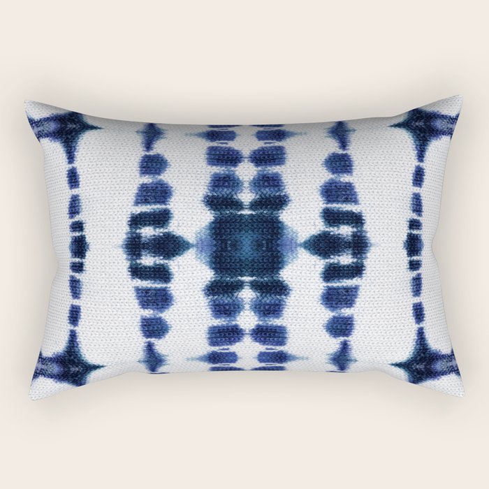 Boho Tie-Dye Knit Vertical Rectangular Pillow Gallery Image 1