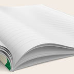 Daisy Time Floral Pattern in Christmas Holiday Red, Green, and Cream Notebook Gallery Image 2