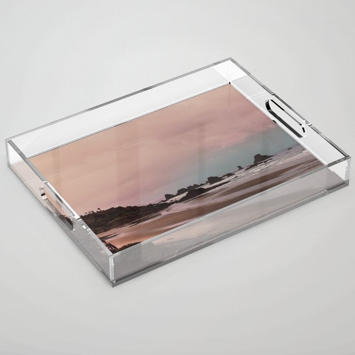 Oregon Sunset - Coastal Nature, Landscape Photography Acrylic Tray Gallery Image 1