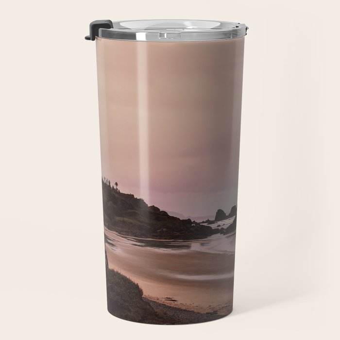 Oregon Sunset - Coastal Nature, Landscape Photography Travel Mug Gallery Image 3
