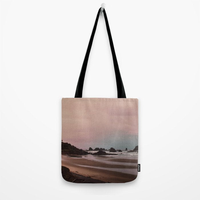 Oregon Sunset - Coastal Nature, Landscape Photography Tote Bag Gallery Image 2