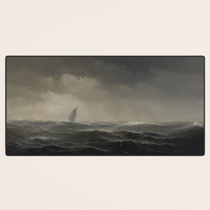 The Sea by Edward Moran, 1870 Desk Mat Gallery Image 3