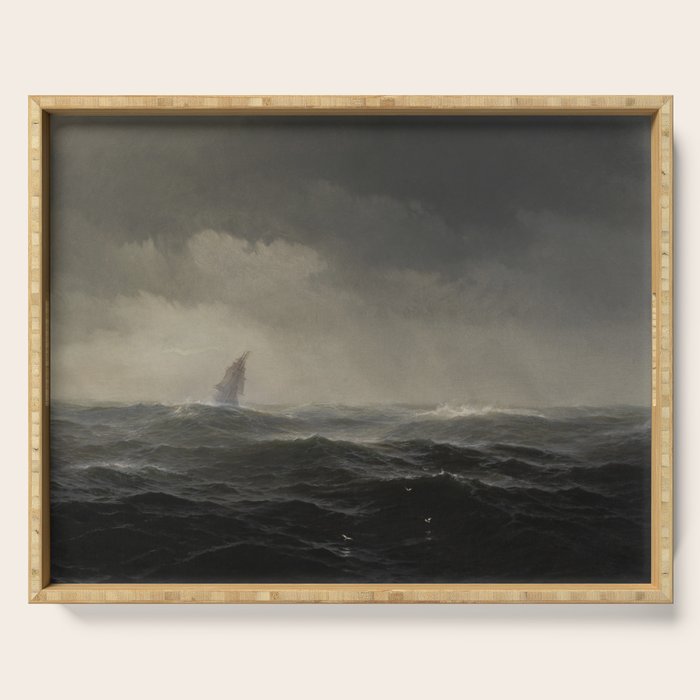 The Sea by Edward Moran, 1870 Serving Tray Gallery Image 1