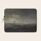 The Sea by Edward Moran, 1870 Laptop Sleeve Gallery Image 1