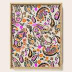 Vibrant paisley print Serving Tray Gallery Image 1