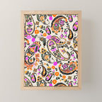 Vibrant paisley print Mini Art Print Gallery Image 1