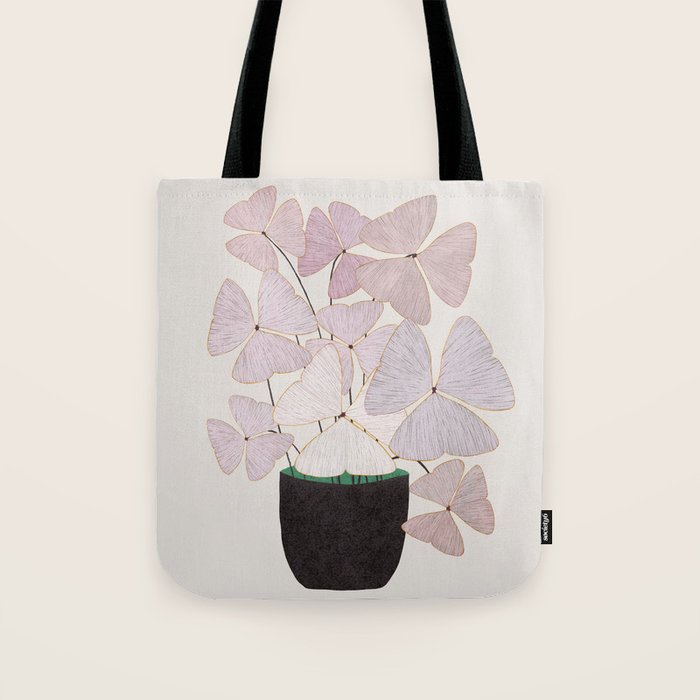  Botanical  clover Pot Tote Bag Gallery Image 1