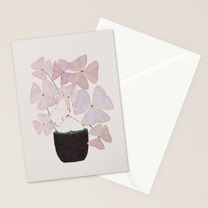  Botanical  clover Pot Stationery Card Gallery Image 2
