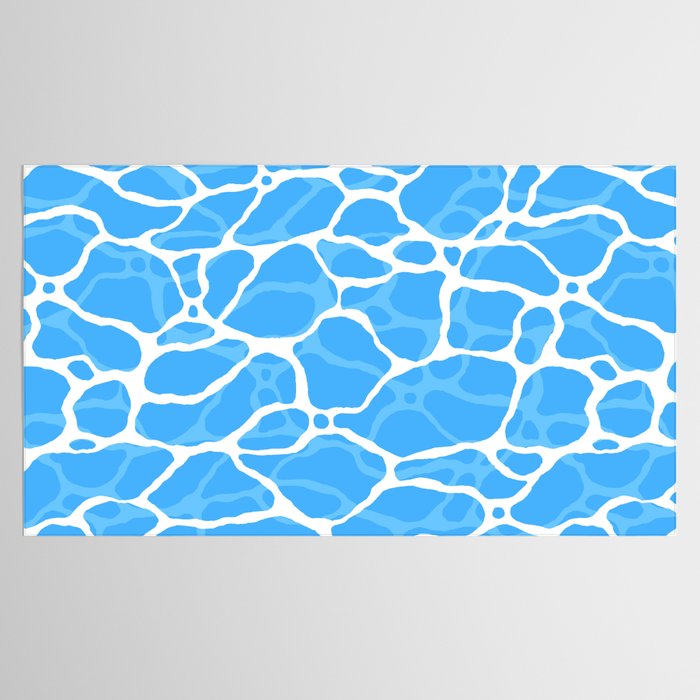 Blue water wave ripple texture pattern Tablecloth Gallery Image 2