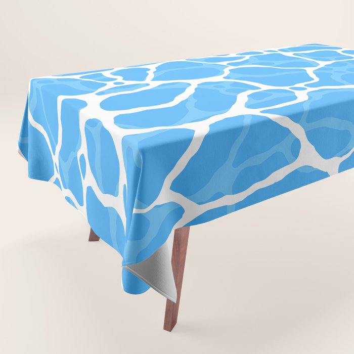 Blue water wave ripple texture pattern Tablecloth Gallery Image 1