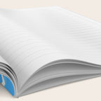 Blue water wave ripple texture pattern Notebook Gallery Image 2