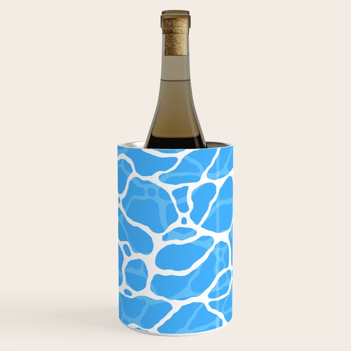 Blue water wave ripple texture pattern Wine Chiller Gallery Image 2