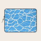 Blue water wave ripple texture pattern Laptop Sleeve Gallery Image 1