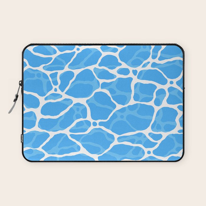 Blue water wave ripple texture pattern Laptop Sleeve Gallery Image 1