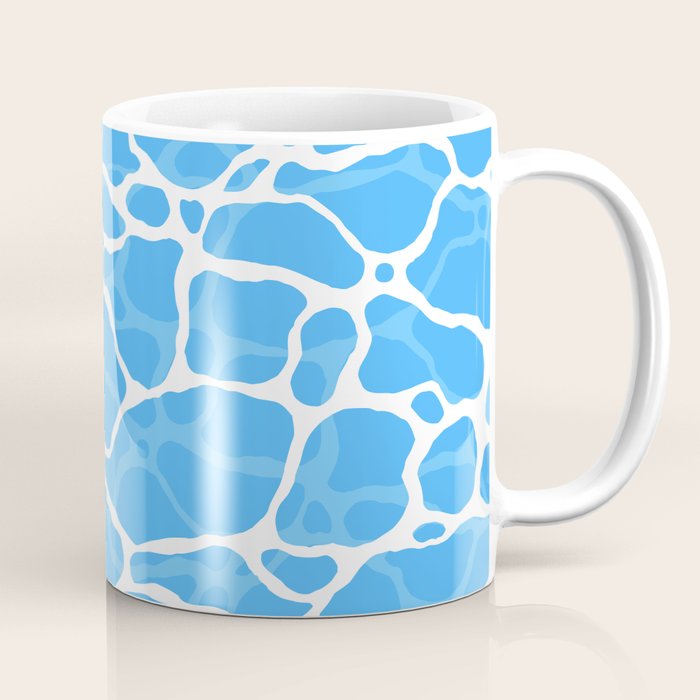 Blue water wave ripple texture pattern Coffee Mug Gallery Image 1