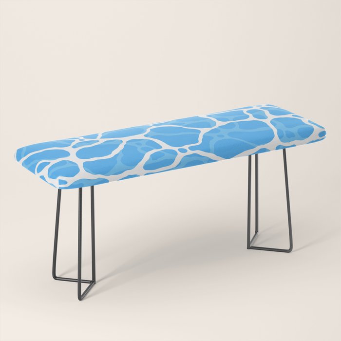 Blue water wave ripple texture pattern Bench Gallery Image 1