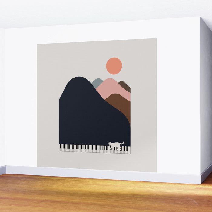 Cat Landscape 70 Wall Mural Gallery Image 2