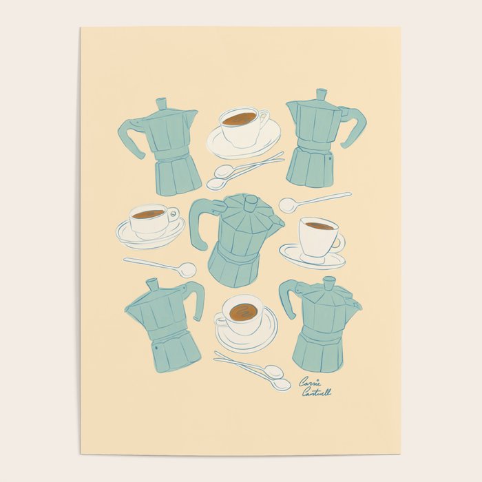 Moka Pots and Espresso Cups Poster Gallery Image 4