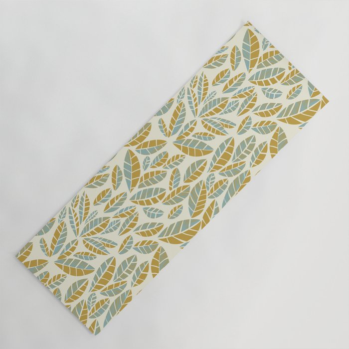 Wildlife Safari Laeves moss Yoga Mat Gallery Image 1