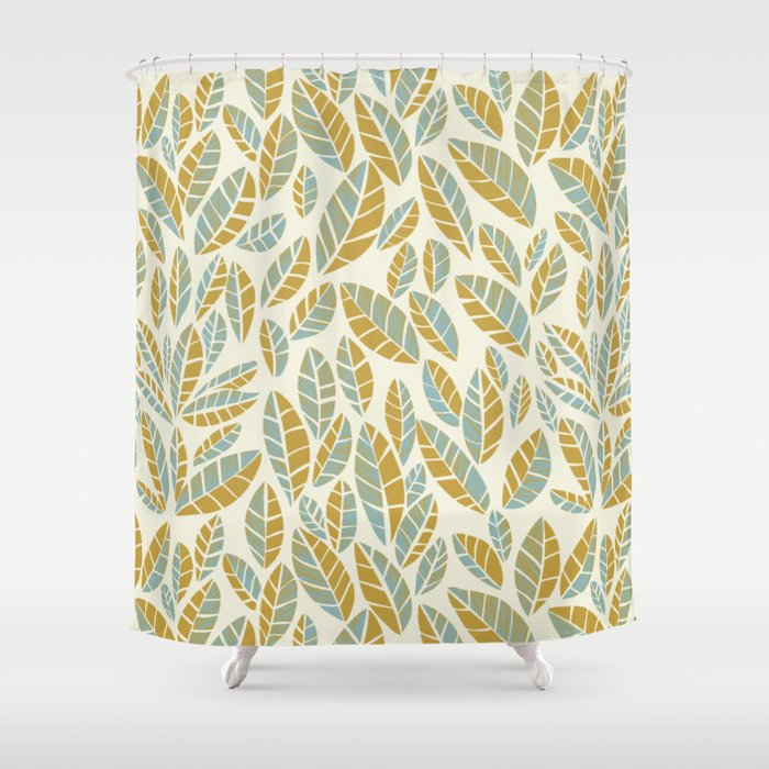 Wildlife Safari Laeves moss Shower Curtain Gallery Image 1