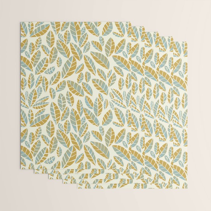 Wildlife Safari Laeves moss Wrapping Paper Gallery Image 3