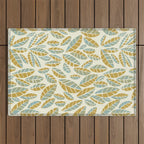 Wildlife Safari Laeves moss Outdoor Rug Gallery Image 1