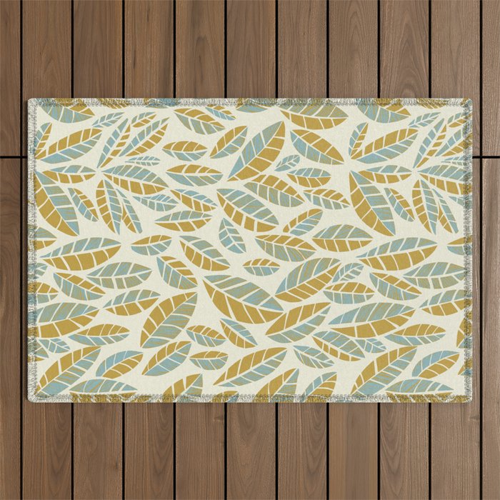 Wildlife Safari Laeves moss Outdoor Rug Gallery Image 1