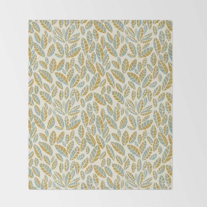 Wildlife Safari Laeves moss Throw Blanket Gallery Image 2