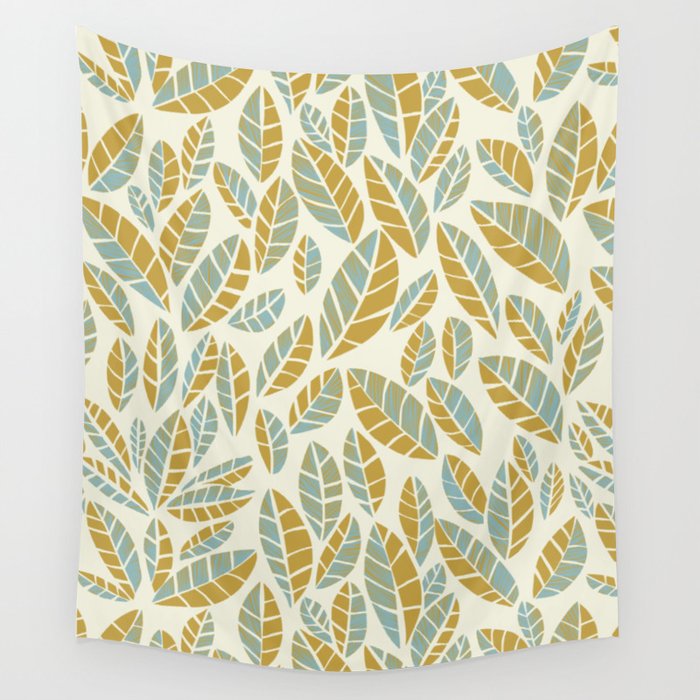 Wildlife Safari Laeves moss Wall Tapestry Gallery Image 1