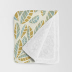 Wildlife Safari Laeves moss Throw Blanket Gallery Image 3