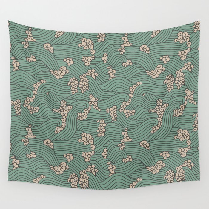 BENGAL KUMA WAVE Wall Tapestry Gallery Image 1