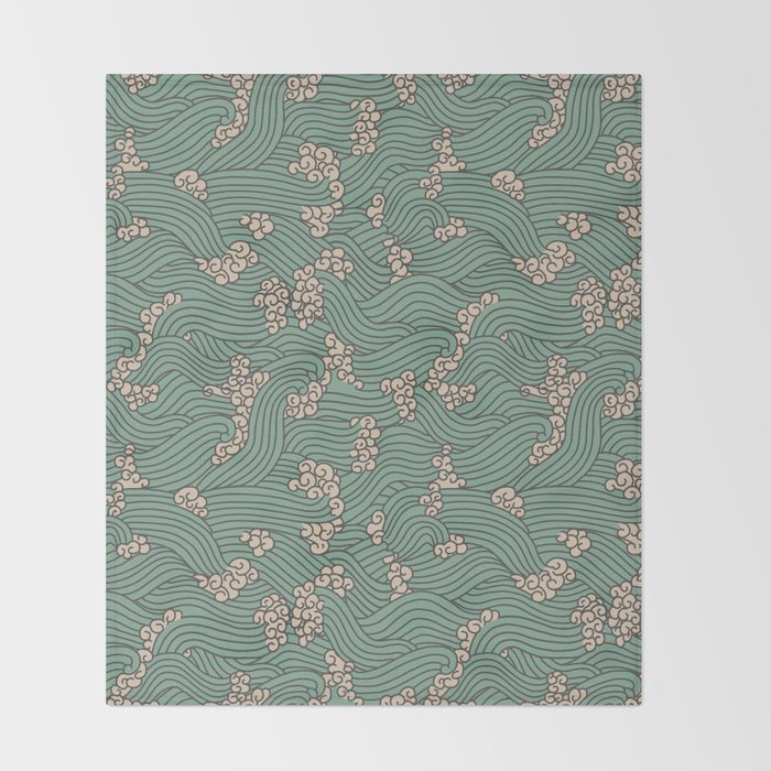 BENGAL KUMA WAVE Throw Blanket Gallery Image 2