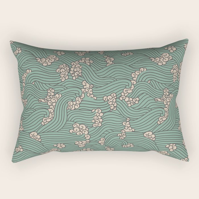 BENGAL KUMA WAVE Rectangular Pillow Gallery Image 1