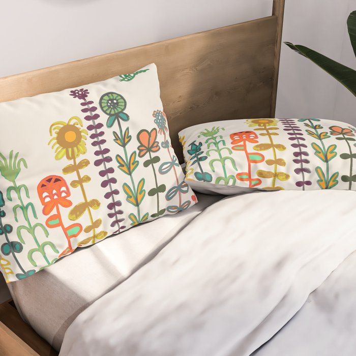 Happy garden Pillow Sham Gallery Image 2