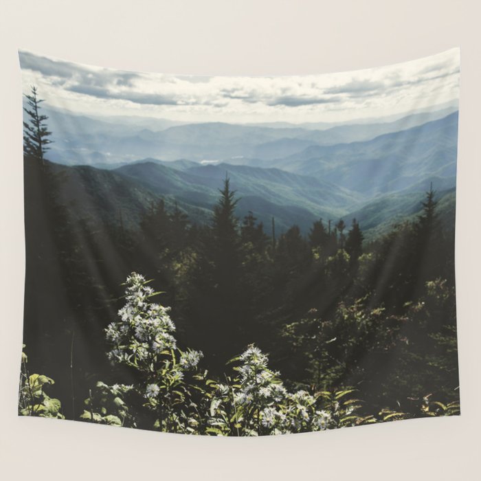 Smoky Mountains - Nature Photography Wall Tapestry Gallery Image 4