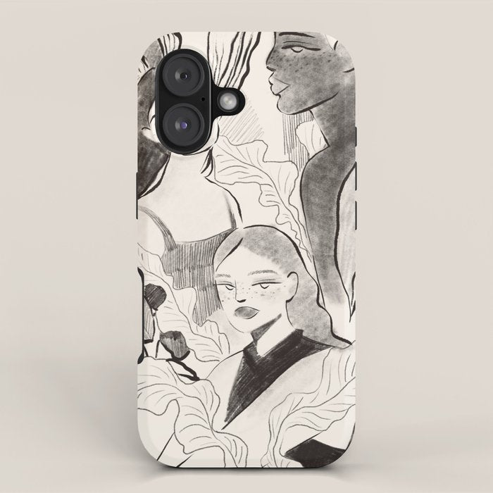 Summer Ladies B&W iPhone Case Gallery Image 1