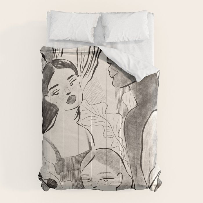 Summer Ladies B&W Comforter Gallery Image 1