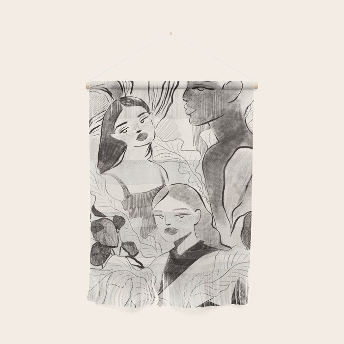 Summer Ladies B&W Wall Hanging Gallery Image 1