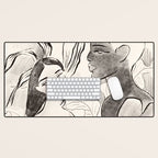 Summer Ladies B&W Desk Mat Gallery Image 1