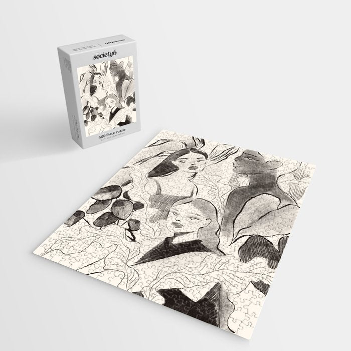 Summer Ladies B&W Jigsaw Puzzle Gallery Image 2