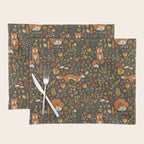 Fox in an Autumn Garden Placemat Gallery Image 1