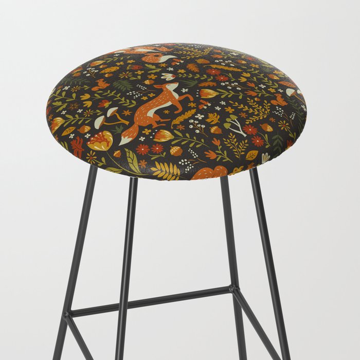 Fox in an Autumn Garden Stool Gallery Image 2