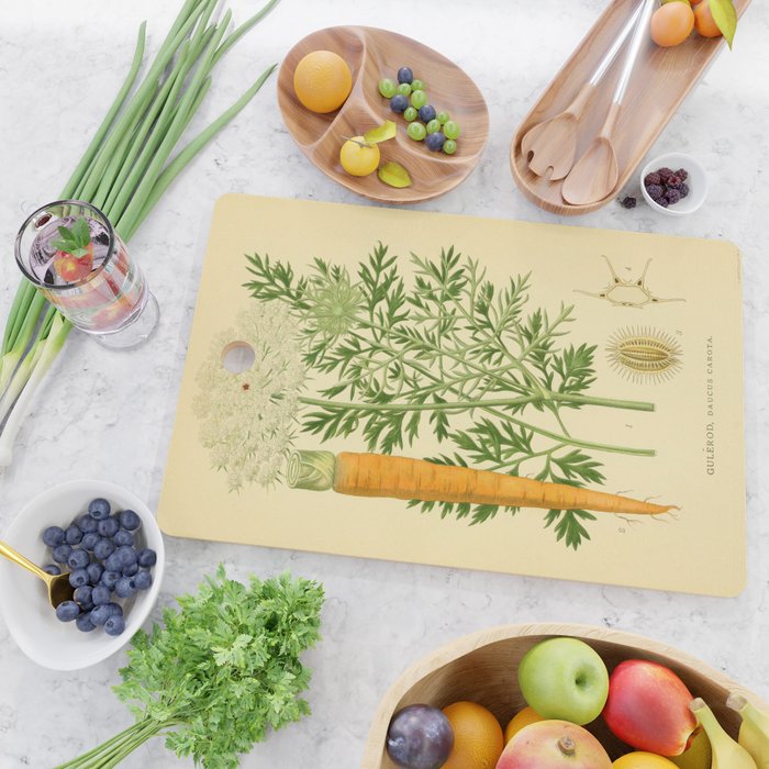 Daucus carota (wild carrot, Queen Anne's Lace), 1917. Benefitting The Nature Conservancy Cutting Board Gallery Image 2