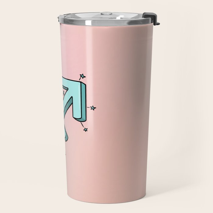 Sagittarius Symbol Travel Mug Gallery Image 2