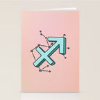 Sagittarius Symbol Stationery Card Gallery Image 2