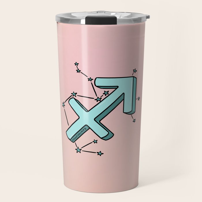 Sagittarius Symbol Travel Mug Gallery Image 1