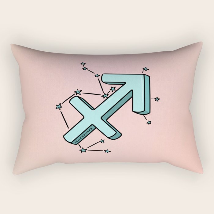 Sagittarius Symbol Rectangular Pillow Gallery Image 2
