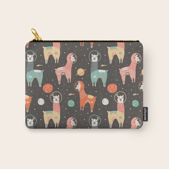 Astronaut Llamas in Space Carry All Pouch Gallery Image 1